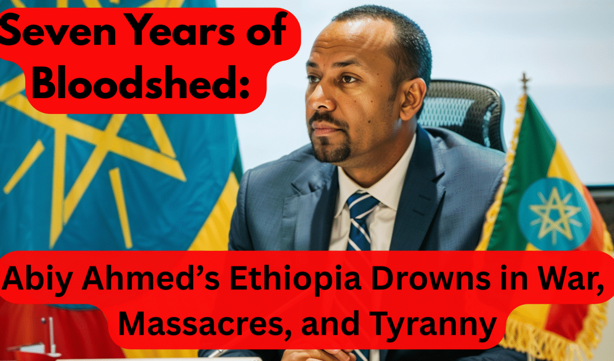 Seven Years of Bloodshed: Abiy Ahmed’s Ethiopia Drowns in War, Massacres, and Tyranny